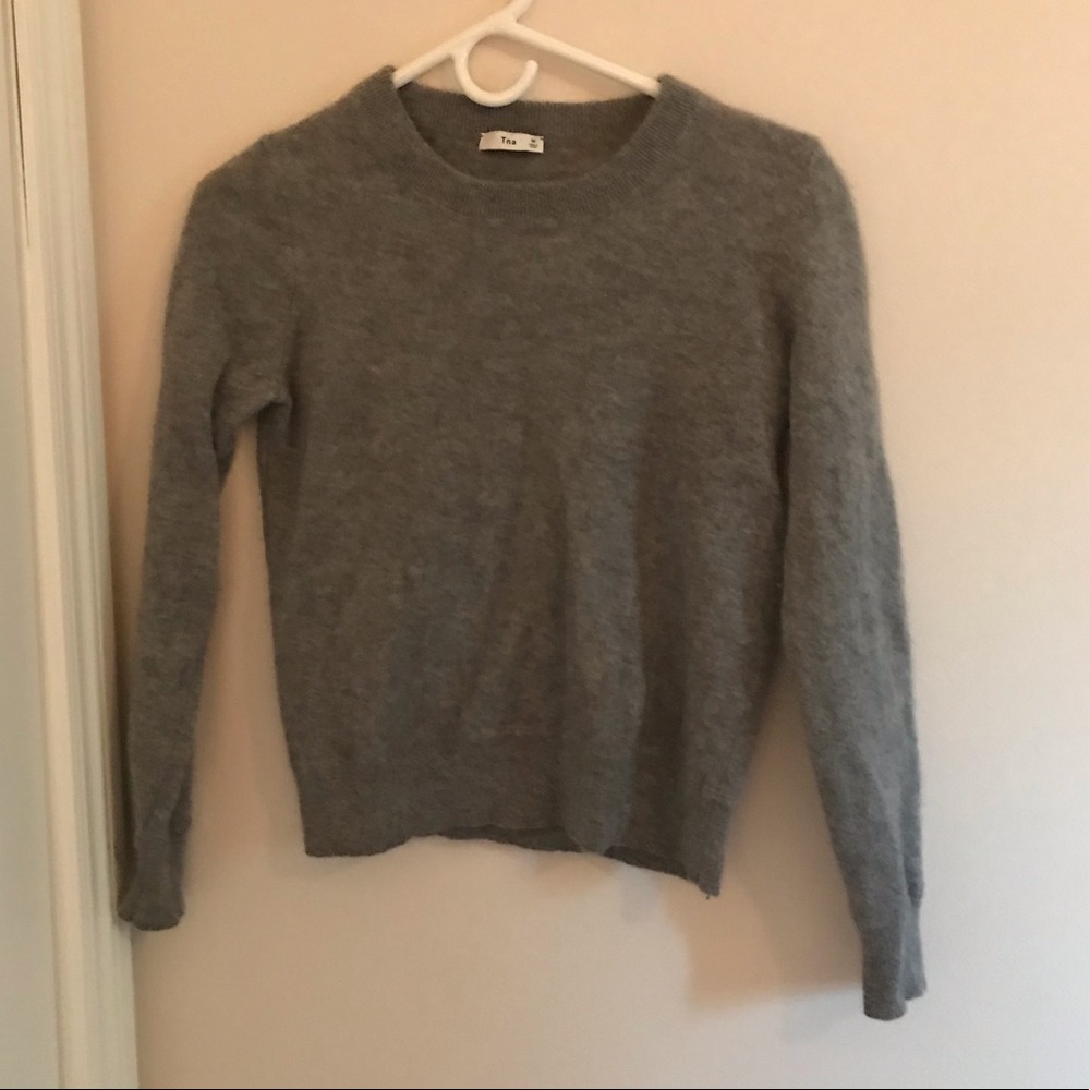 TNA Cropped Cashmere Sweater